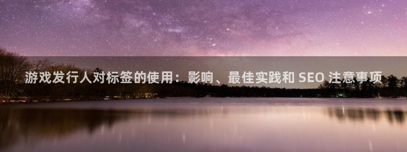 顺盈娱乐律7O777：游戏发行人对标签的使用：影响、最佳实践和 SEO 注意事项