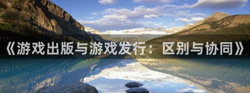 顺盈平台怎么注册：《游戏出版与游戏发行：区别与协同》