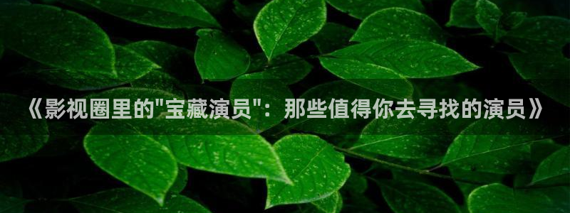 汤姆影院最新地址入口：《影视圈里的\